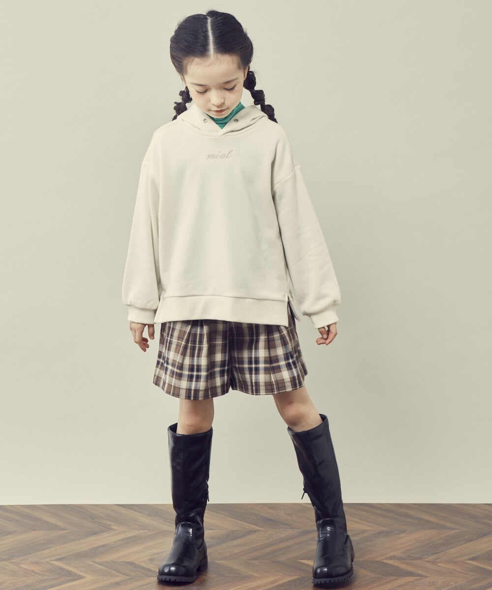 KJKKP42024 a.v.v KIDS(アー・ヴェ・ヴェ) [100-130]ロゴパーカー アイボリー