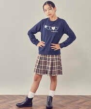 KJKKP44024 a.v.v KIDS(アー・ヴェ・ヴェ) [100-130]ハートモチーフトレーナー ピンク
