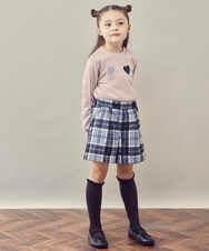 KJKKP44024 a.v.v KIDS(アー・ヴェ・ヴェ) [100-130]ハートモチーフトレーナー ピンク
