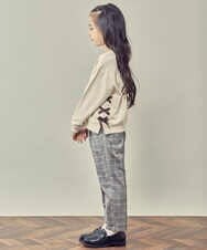 KJKKP51019 a.v.v KIDS(アー・ヴェ・ヴェ) [100-130]サイドレースアップリボントレーナー ラベンダー