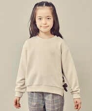 KJKKP51019 a.v.v KIDS(アー・ヴェ・ヴェ) [100-130]サイドレースアップリボントレーナー ベージュ