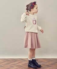 KJKKQ40029 a.v.v KIDS(アー・ヴェ・ヴェ) [140-150]トゥインクルスパンコールトレーナー ライトブルー