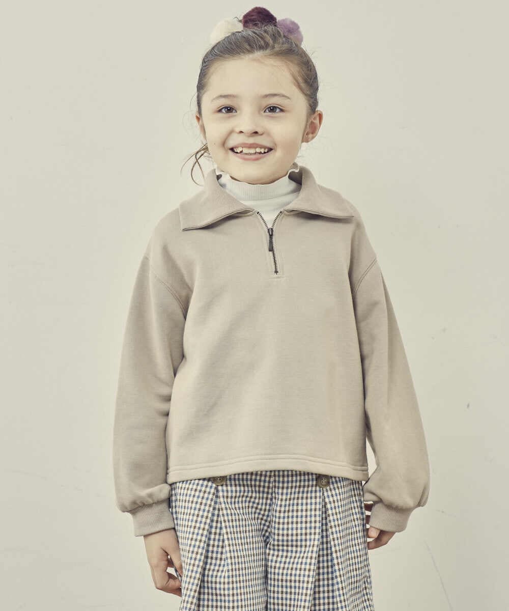 KJKKQ41029 a.v.v KIDS(アー・ヴェ・ヴェ) [140-150]ハーフジップトレーナー ブルー