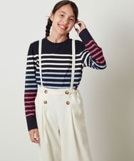 KJKKS43019 a.v.v KIDS(アー・ヴェ・ヴェ) [120-130]パネルボーダーロンＴ アイボリー
