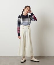 KJKKS43019 a.v.v KIDS(アー・ヴェ・ヴェ) [120-130]パネルボーダーロンＴ アイボリー