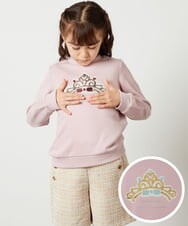 KJKKT41029 a.v.v KIDS(アー・ヴェ・ヴェ) [140-150]スパンコールモチーフトレーナー ピンク