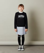 KJKKT41029 a.v.v KIDS(アー・ヴェ・ヴェ) [140-150]スパンコールモチーフトレーナー ライトグレー