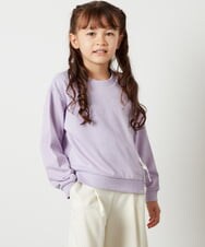 KJKKT53024 a.v.v KIDS(アー・ヴェ・ヴェ) [140-150]フロントアシメレースアップトレーナー ネイビー