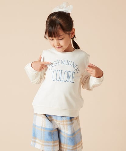 KJKKX40024 a.v.v KIDS [160]ロゴプリントトレーナー