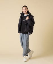 KJKLA42039 a.v.v KIDS(アー・ヴェ・ヴェ) [130-160]配色切り替えロゴトレーナー グリーン