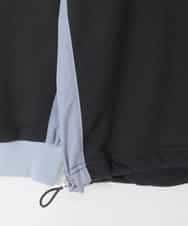 KJKLA42039 a.v.v KIDS(アー・ヴェ・ヴェ) [130-160]【切り替えバイカラー/スポーティ】配色切り替えロゴトレーナー ブラック