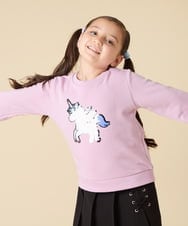 KJKLA47026 a.v.v KIDS(アー・ヴェ・ヴェ) [110-150]【選べる３デザイン】モチーフアソートトレーナー ピンク