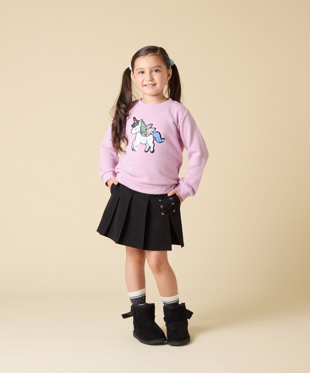 KJKLA47026 a.v.v KIDS(アー・ヴェ・ヴェ) [110-150]【選べる３デザイン】モチーフアソートトレーナー ピンク