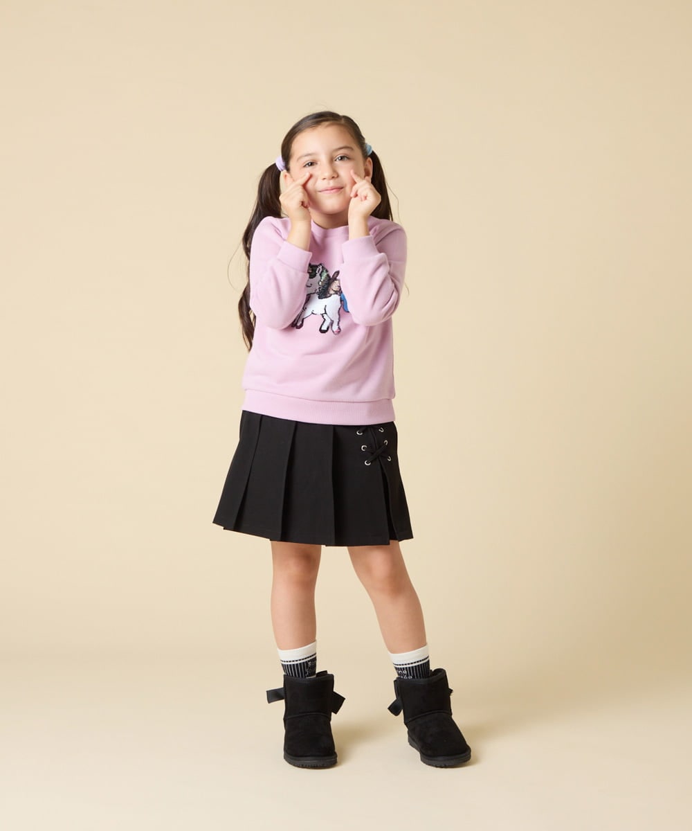 KJKLA47026 a.v.v KIDS(アー・ヴェ・ヴェ) [110-150]【選べる３デザイン】モチーフアソートトレーナー ピンク