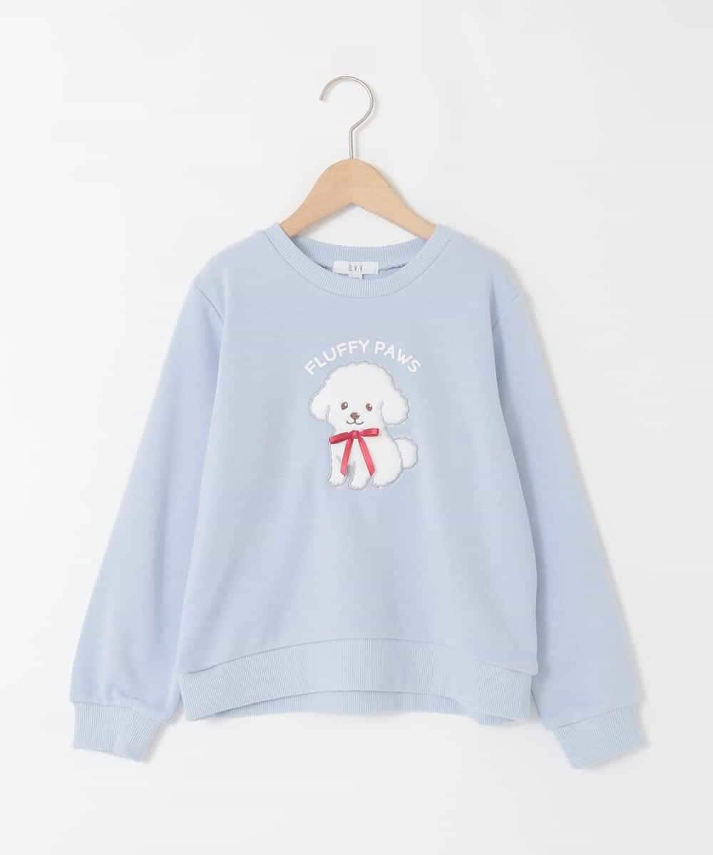 KJKLA47026 a.v.v KIDS(アー・ヴェ・ヴェ) [110-150]【通学にもオススメ/選べる３デザイン】モチーフアソートトレーナー ライトブルー