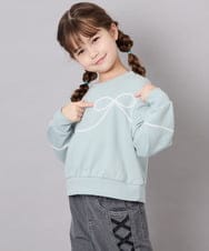 KJKLD09039 a.v.v KIDS(アー・ヴェ・ヴェ) [120-160]ラインリボントレーナー ミント