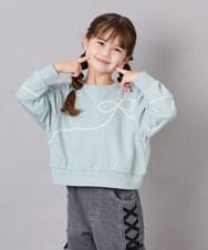 KJKLD09039 a.v.v KIDS(アー・ヴェ・ヴェ) [120-160]ラインリボントレーナー ミント