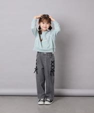 KJKLD09039 a.v.v KIDS(アー・ヴェ・ヴェ) [120-160]ラインリボントレーナー ミント