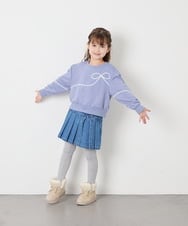 KJKLD09039 a.v.v KIDS(アー・ヴェ・ヴェ) [120-160]ラインリボントレーナー ライトブルー