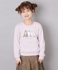 KJKLD17039 a.v.v KIDS(アー・ヴェ・ヴェ) [110-150]アソートアートトレーナー ピンク