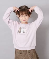 KJKLD17039 a.v.v KIDS(アー・ヴェ・ヴェ) [110-150]アソートアートトレーナー ピンク