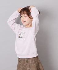 KJKLD17039 a.v.v KIDS(アー・ヴェ・ヴェ) [110-150]アソートアートトレーナー ピンク