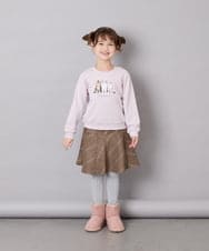 KJKLD17039 a.v.v KIDS(アー・ヴェ・ヴェ) [110-150]アソートアートトレーナー ピンク