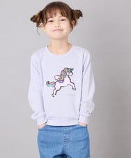 KJKLD17039 a.v.v KIDS(アー・ヴェ・ヴェ) [110-150]アソートアートトレーナー ラベンダー