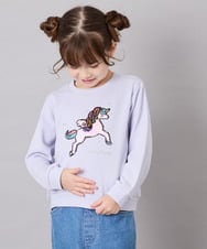 KJKLD17039 a.v.v KIDS(アー・ヴェ・ヴェ) [110-150]アソートアートトレーナー ラベンダー