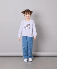 KJKLD17039 a.v.v KIDS(アー・ヴェ・ヴェ) [110-150]アソートアートトレーナー ラベンダー