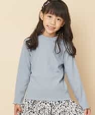 KJKLJ22019 a.v.v KIDS(アー・ヴェ・ヴェ) [100-130]ケーブルプチハイネックカットソー[WEB限定サイズ] ライトブルー