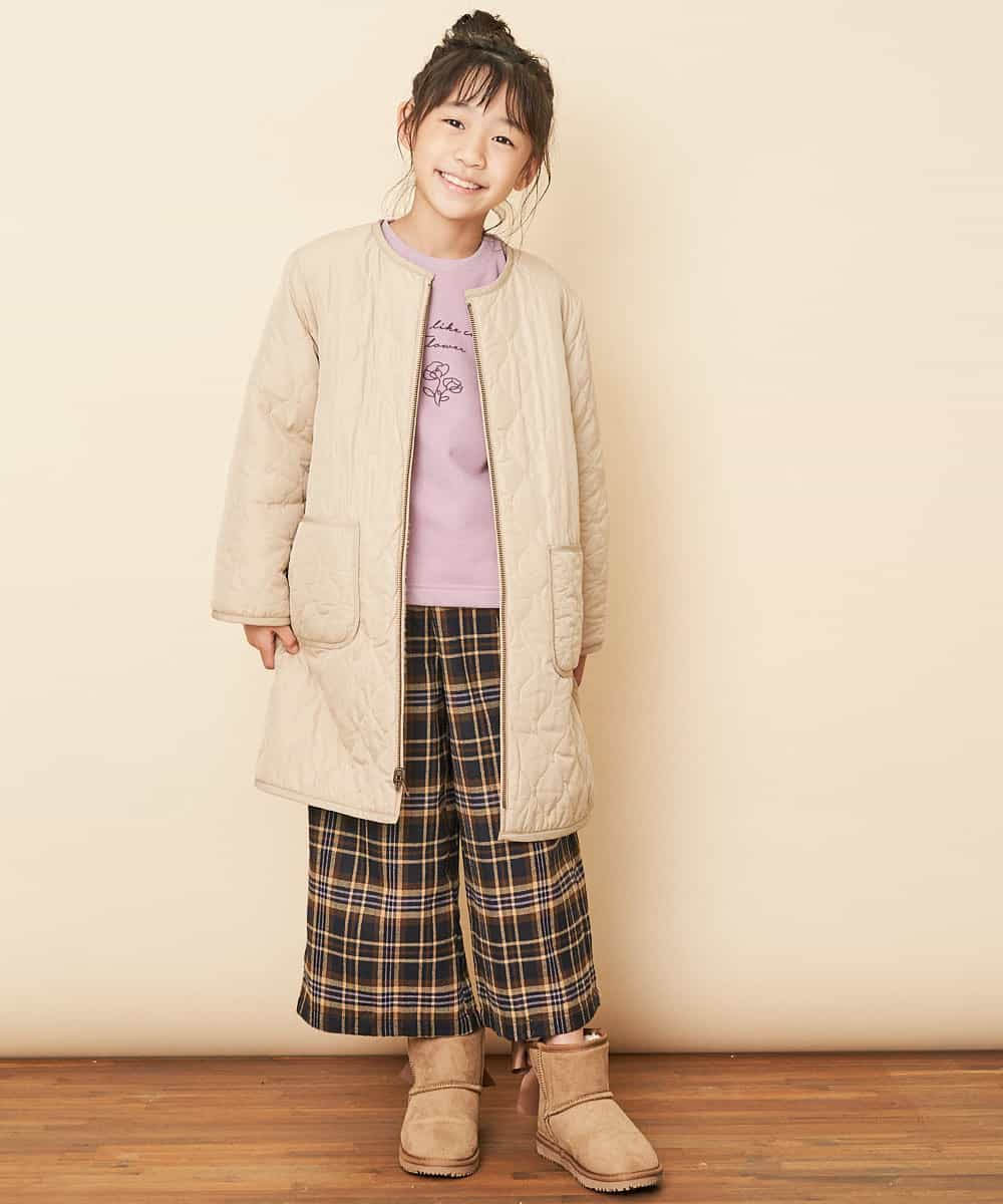 KJKLJ28024 a.v.v KIDS(アー・ヴェ・ヴェ) [100-130]メッセージロゴトレーナー[WEB限定サイズ] ラベンダー