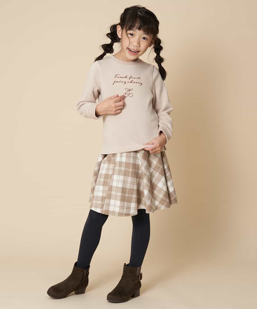 KJKLJ28024 a.v.v KIDS(アー・ヴェ・ヴェ) [100-130]メッセージロゴトレーナー[WEB限定サイズ] ラベンダー