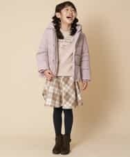 KJKLJ28024 a.v.v KIDS(アー・ヴェ・ヴェ) [100-130]メッセージロゴトレーナー[WEB限定サイズ] ラベンダー