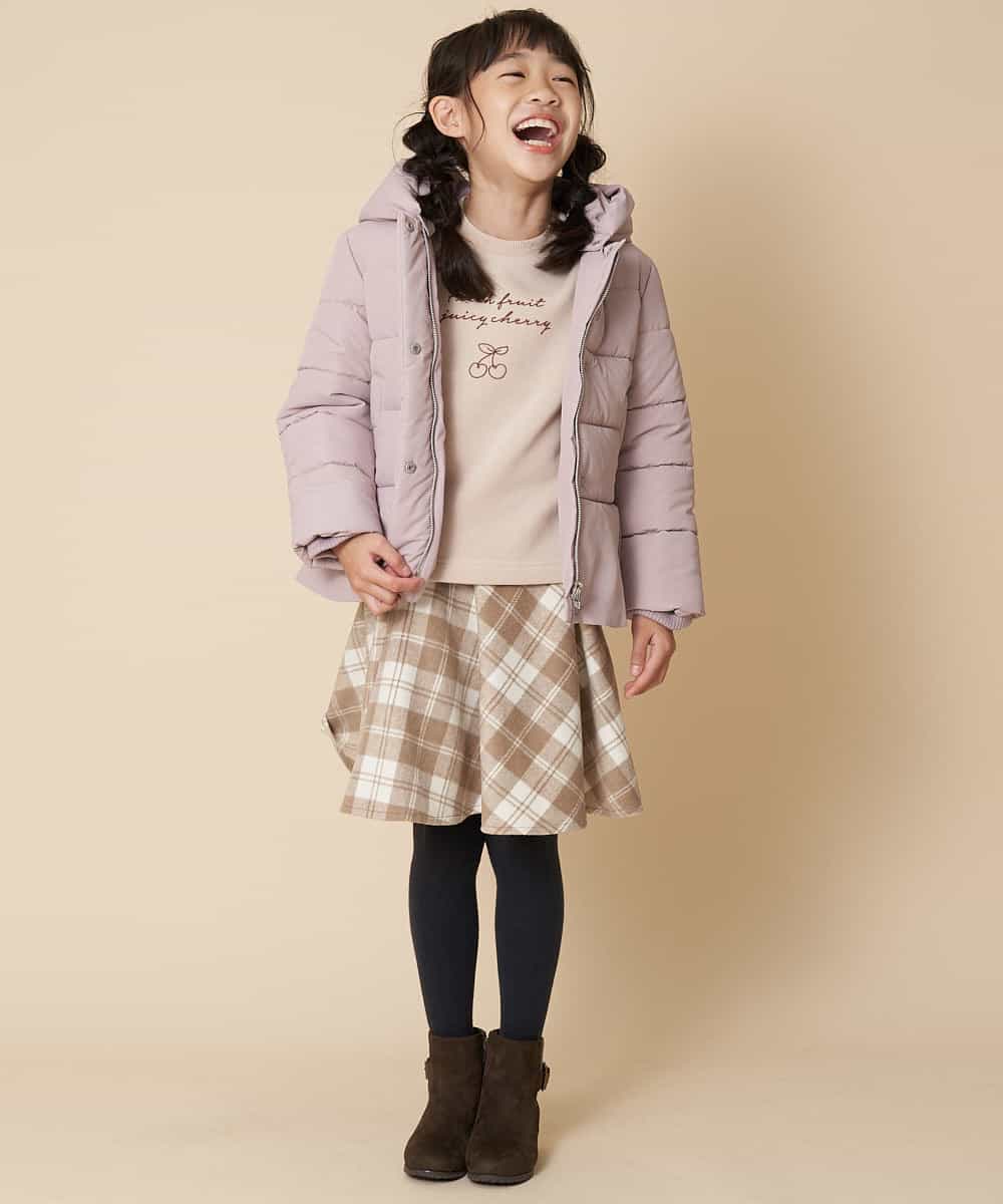 KJKLL28034 a.v.v KIDS(アー・ヴェ・ヴェ) [160]メッセージロゴトレーナー[WEB限定サイズ] ラベンダー