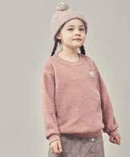KJKLP63029 a.v.v KIDS(アー・ヴェ・ヴェ) [100-130]モチーフボアトレーナー ピンク