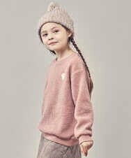 KJKLP63029 a.v.v KIDS(アー・ヴェ・ヴェ) [100-130]モチーフボアトレーナー ピンク