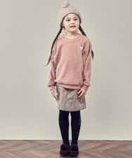 KJKLP63029 a.v.v KIDS(アー・ヴェ・ヴェ) [100-130]モチーフボアトレーナー ピンク