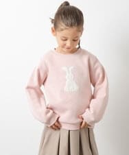 KJKLQ64029 a.v.v KIDS(アー・ヴェ・ヴェ) [140-150]裏起毛モチーフアソートトレーナー ピンク