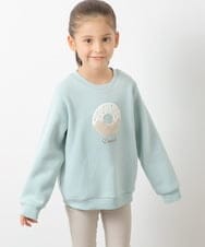 KJKLQ64029 a.v.v KIDS(アー・ヴェ・ヴェ) [140-150]裏起毛モチーフアソートトレーナー アイボリー