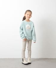 KJKLQ64029 a.v.v KIDS(アー・ヴェ・ヴェ) [140-150]裏起毛モチーフアソートトレーナー アイボリー