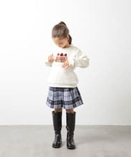 KJKLQ64029 a.v.v KIDS(アー・ヴェ・ヴェ) [140-150]裏起毛モチーフアソートトレーナー アイボリー