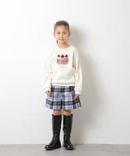 KJKLQ64029 a.v.v KIDS(アー・ヴェ・ヴェ) [140-150]裏起毛モチーフアソートトレーナー アイボリー