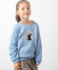KJKLQ64029 a.v.v KIDS(アー・ヴェ・ヴェ) [140-150]裏起毛モチーフアソートトレーナー アイボリー