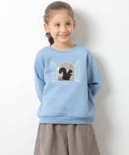 KJKLQ64029 a.v.v KIDS(アー・ヴェ・ヴェ) [140-150]裏起毛モチーフアソートトレーナー アイボリー