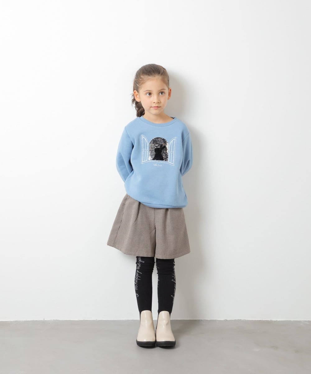 KJKLQ64029 a.v.v KIDS(アー・ヴェ・ヴェ) [140-150]裏起毛モチーフアソートトレーナー アイボリー