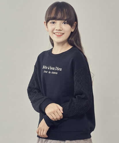 KJKLR62034 a.v.v KIDS [160]ケーブル切り替えロゴトレーナー