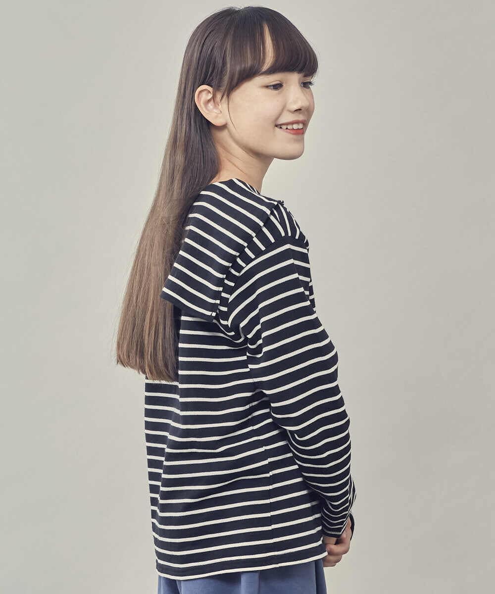 KJKLR65039 a.v.v KIDS(アー・ヴェ・ヴェ) [160]ハーフジップボーダートレーナー ブラック