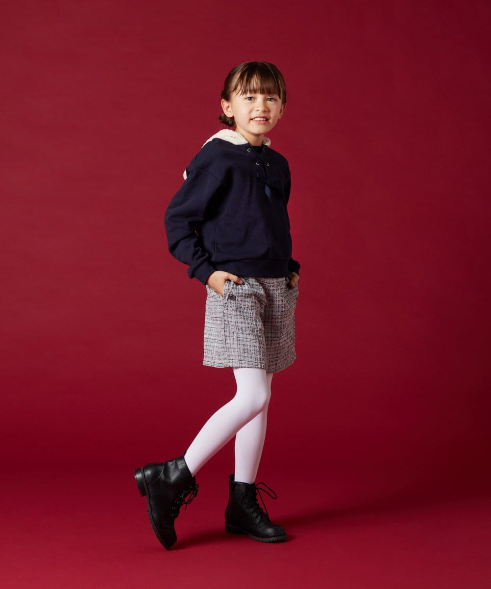 KJKLS64024 a.v.v KIDS(アー・ヴェ・ヴェ) [100-130]ボアフードパーカー ミント