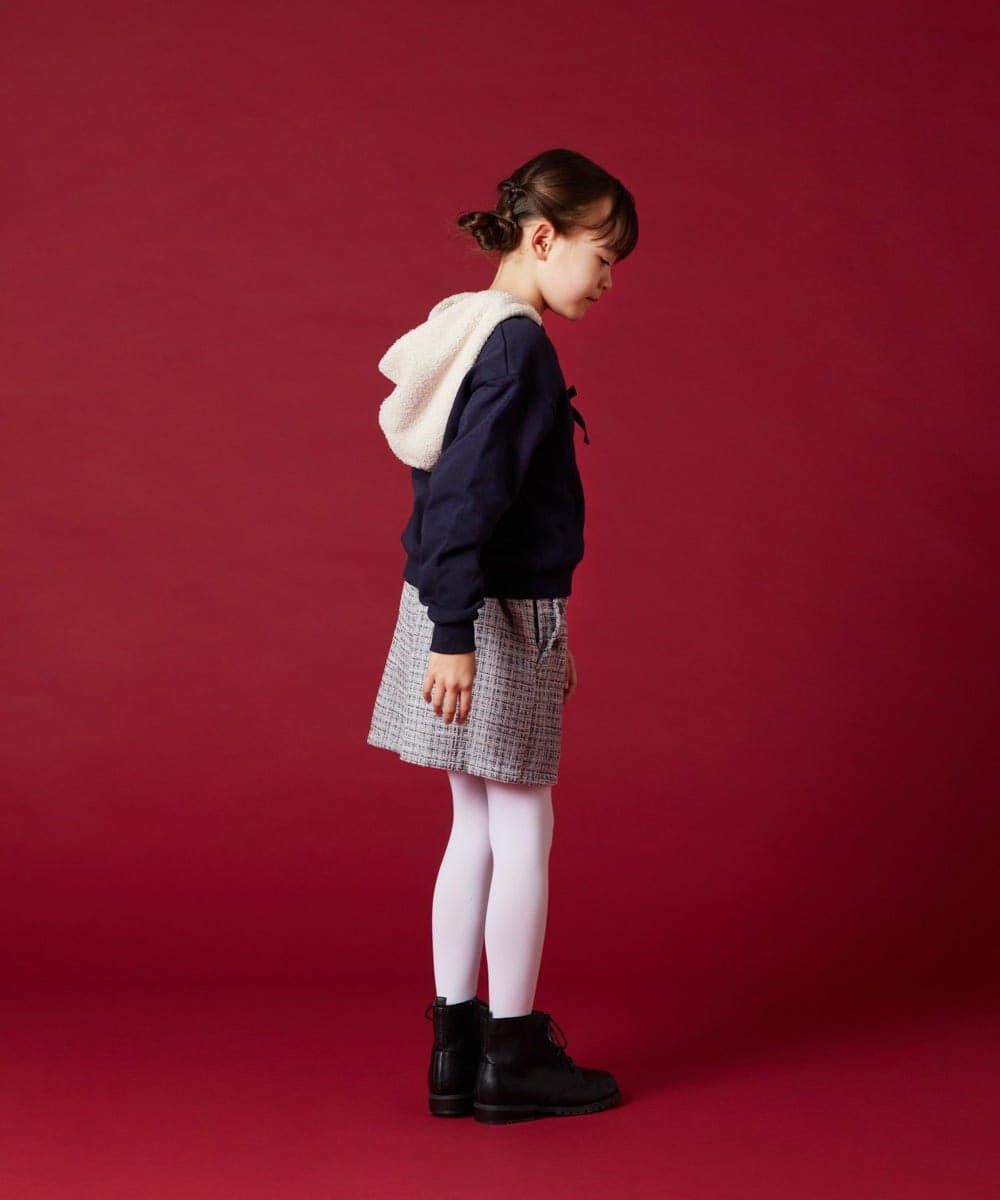 KJKLS64024 a.v.v KIDS(アー・ヴェ・ヴェ) [100-130]ボアフードパーカー ミント